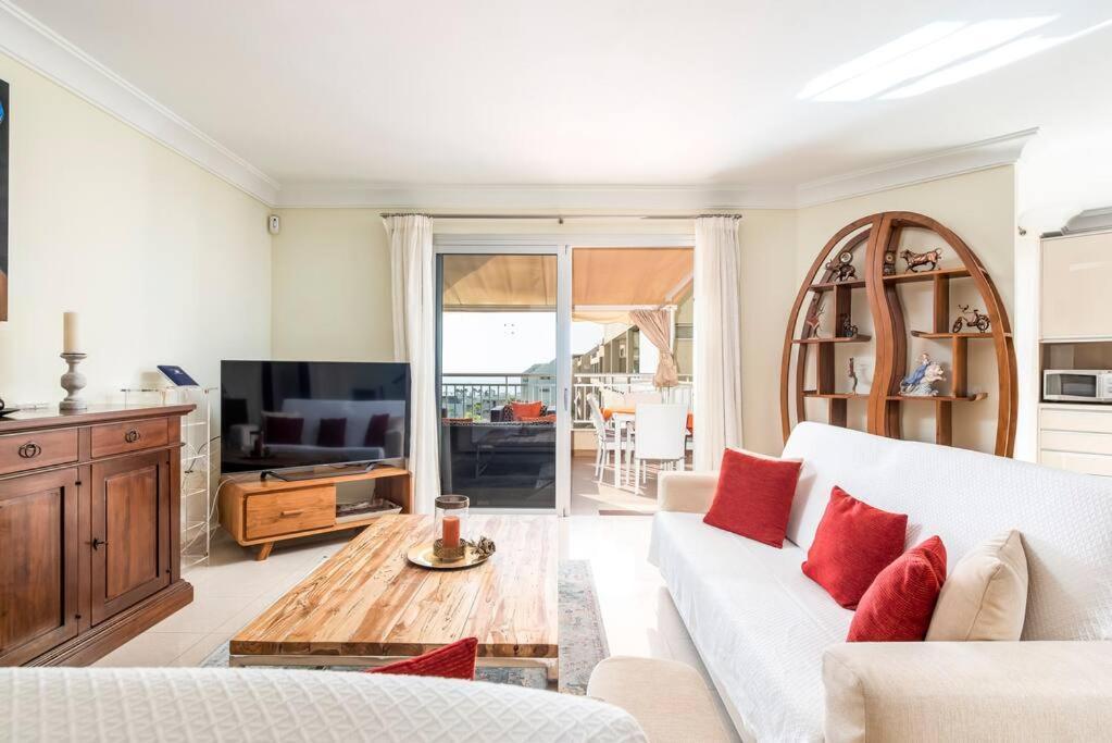 Luxurioese Duplex Ferienwohnung In Sehr Ruhiger Wohnanlage Mit Meerblick بالم مار المظهر الخارجي الصورة