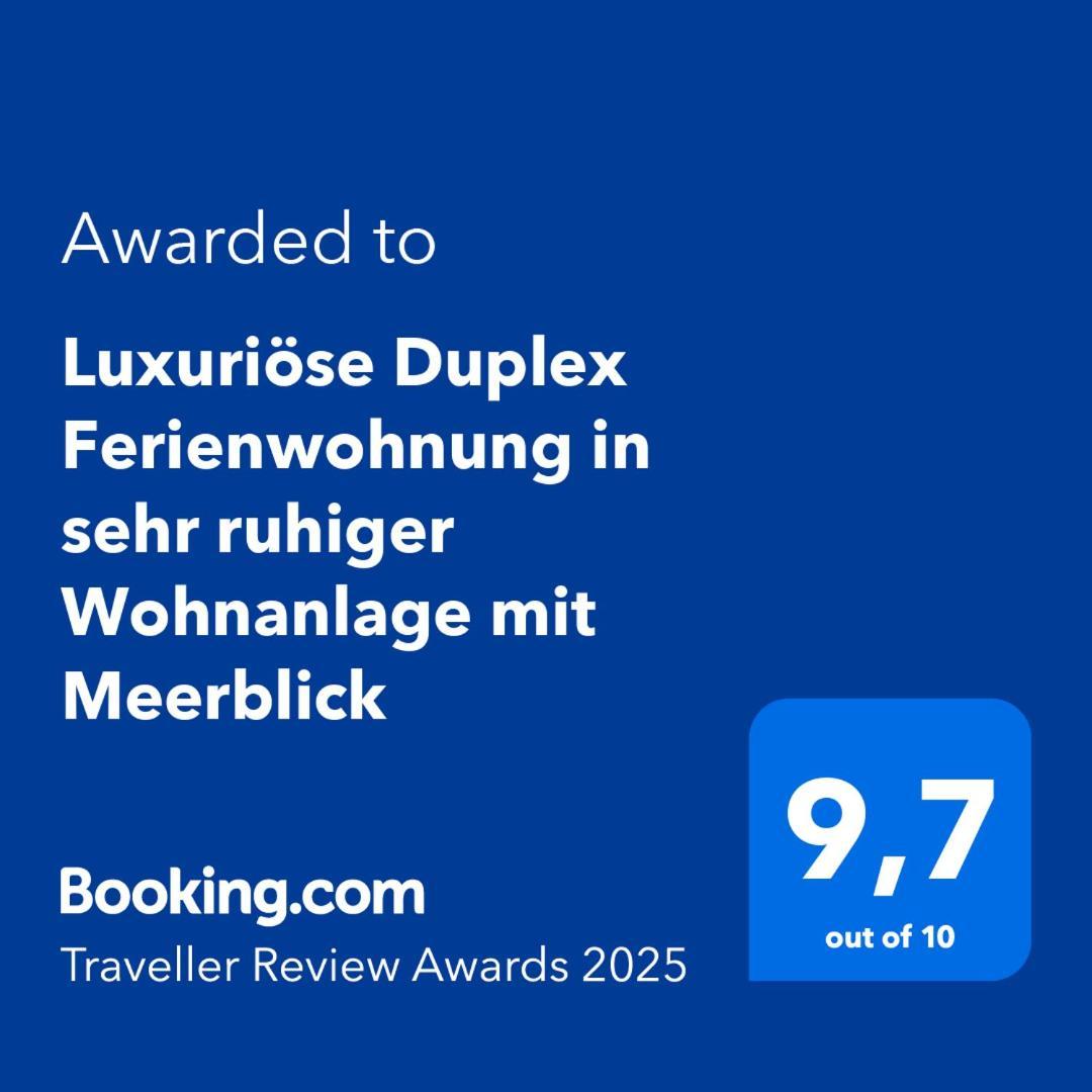 Luxurioese Duplex Ferienwohnung In Sehr Ruhiger Wohnanlage Mit Meerblick بالم مار المظهر الخارجي الصورة